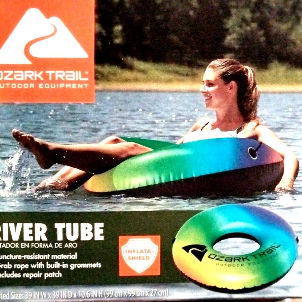 COPY - Ozark Trail River Tubes 39" x 39" X 10.6" Swimming Inflatable, Pool Floa…